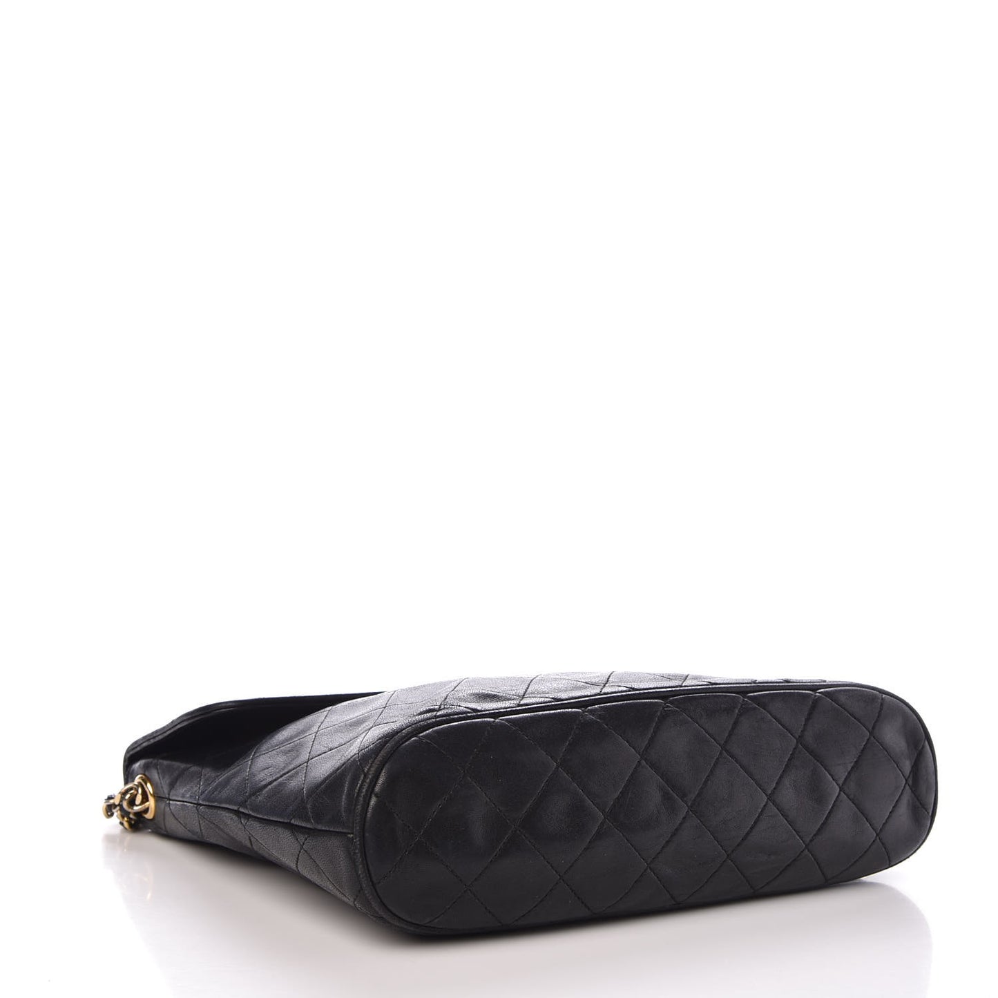 Lambskin Quilted CC Tassel Flap Black