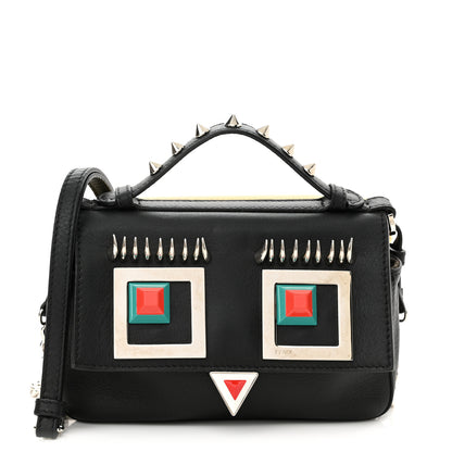 Fendi Vitello Dolce Hypnoteyes Bi-Color Micro Double Baguette Black Grano Multicolor 1 of 12