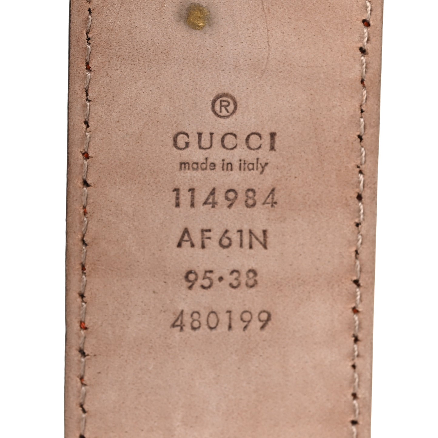 Guccissima Signature Interlocking G 40mm Belt 95 38 Orange