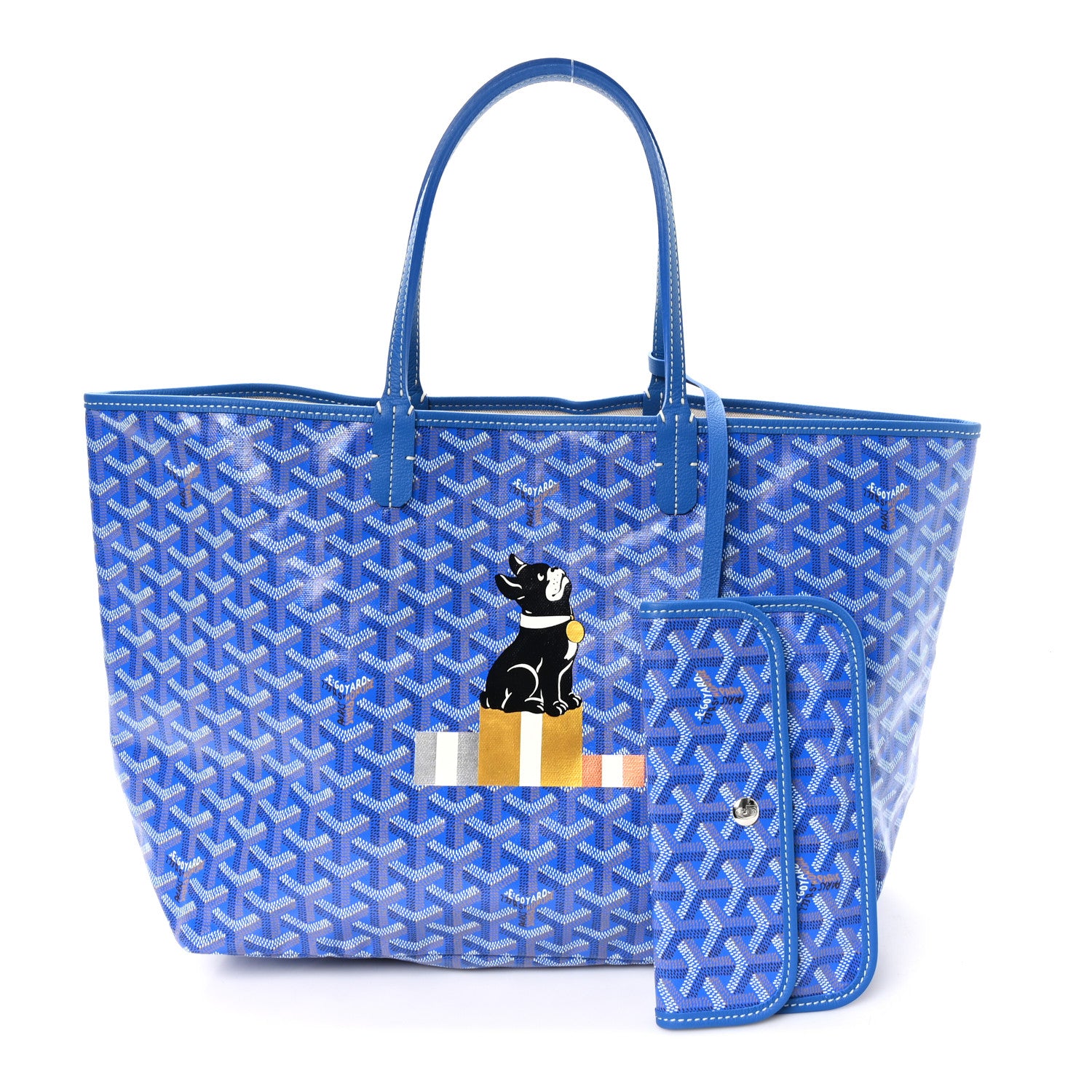 Goyard Goyardine Hulot Junior Saint Louis PM Sky Blue 3 of 11