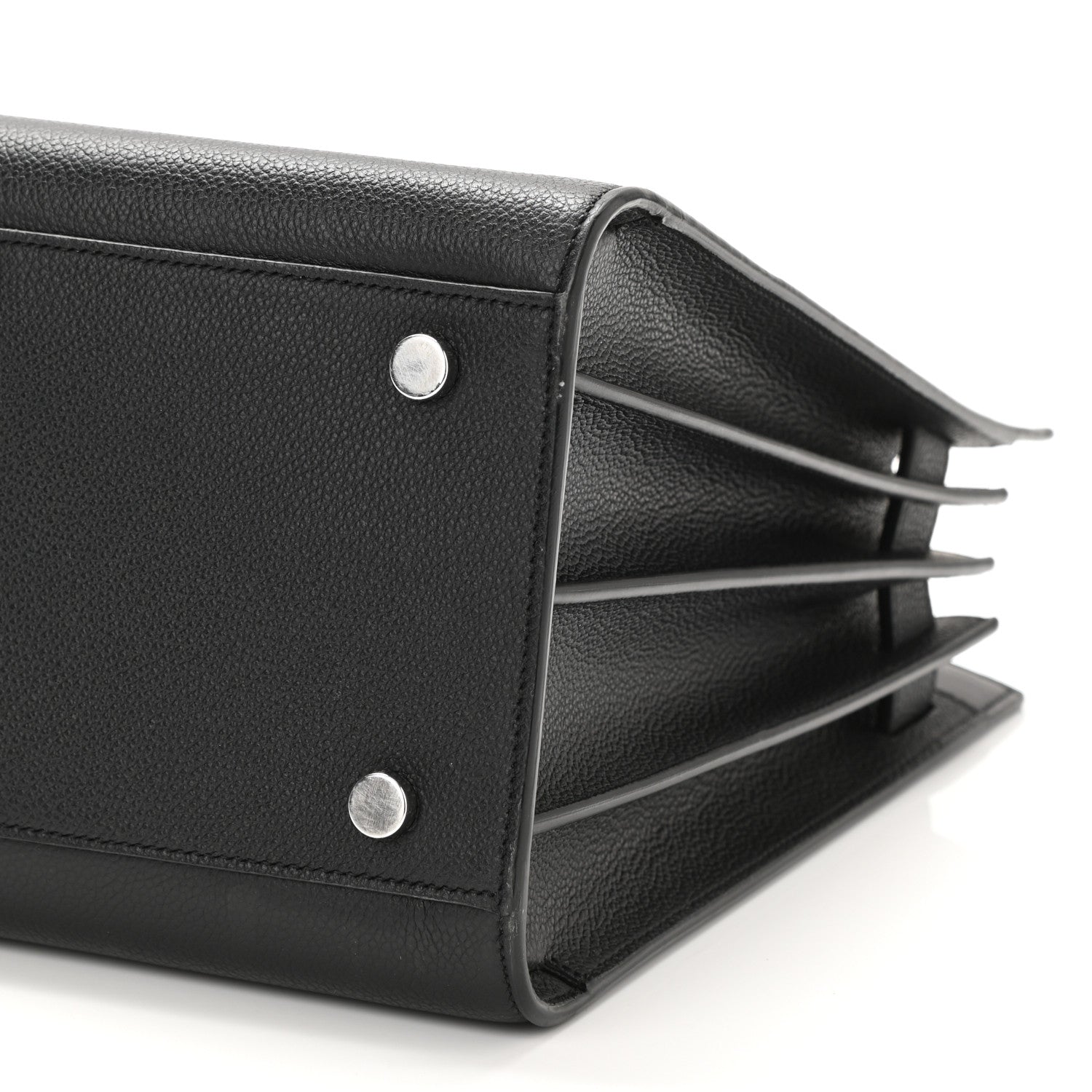 Saint Laurent Grained Calfskin Small Sac De Jour Black 10 of 10