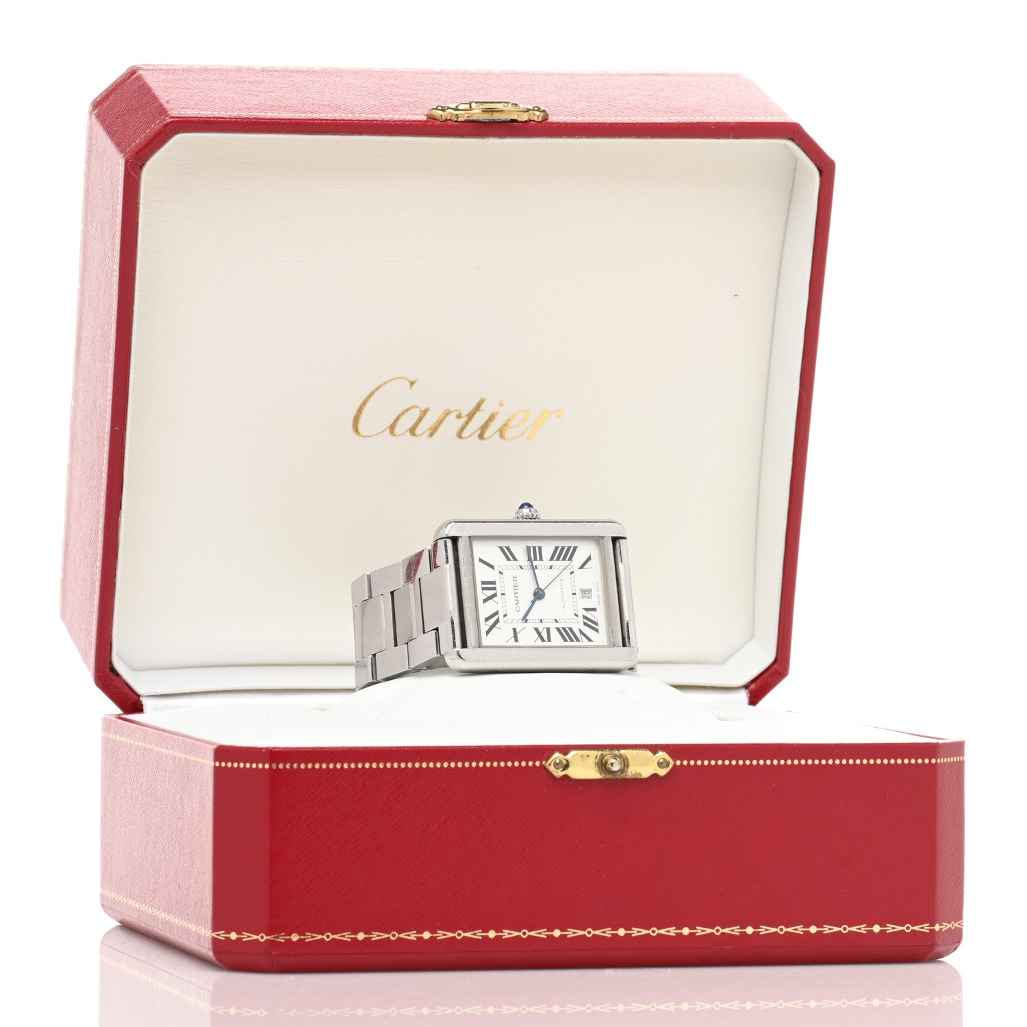 Cartier Stainless Steel 31mm Tank Solo Automatic Watch 5 of 5