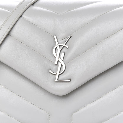 Saint Laurent Calfskin Y Quilted Monogram Toy Loulou Chain Satchel Ivory 9 of 9