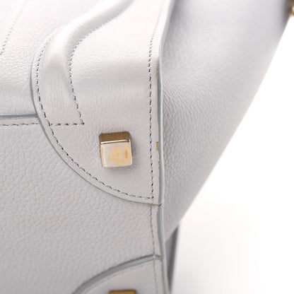 Celine Drummed Calfskin Micro Luggage Light Grey 12 of 12