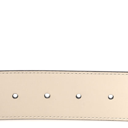Gucci Calfskin Double G 40mm Belt 95 38 Mystic White 3 of 5