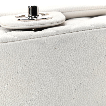 Chanel Caviar Quilted Mini Square Flap White 5 of 6