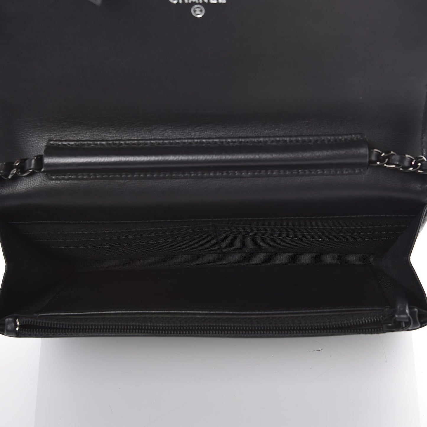 Lambskin Boy Wallet on Chain WOC So Black