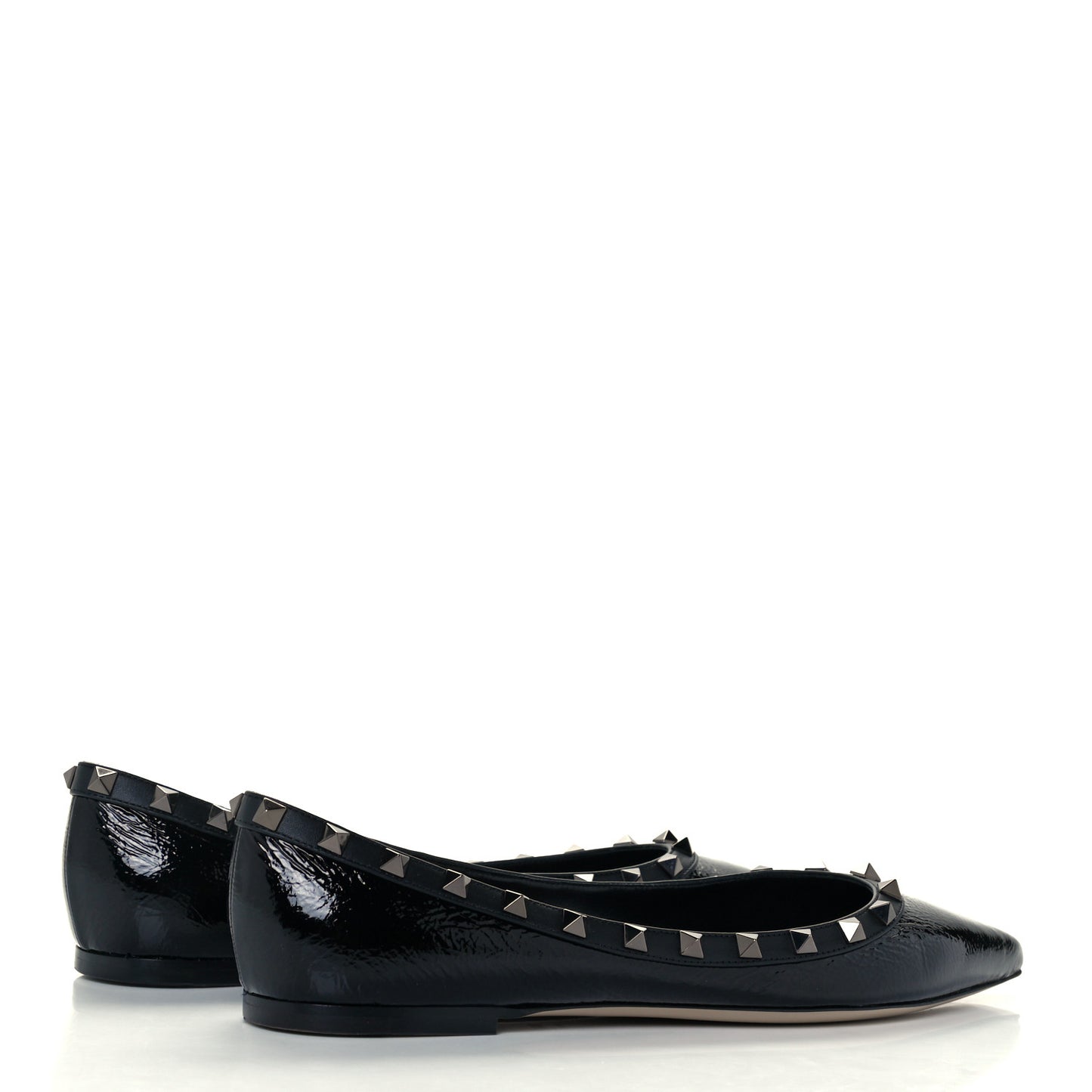 Patent Rockstud Ballerina Flats 40.5 Black