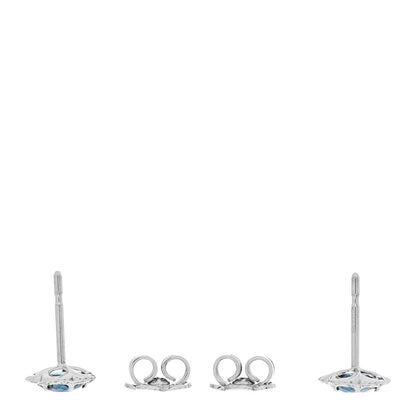 Pasquale Bruni 18K White Gold Diamond Blue Topaz Figlia Dei Fiori Earrings 3 of 5