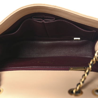 Chanel Caviar Quilted Small CC Filigree Flap Beige Black 5 of 12