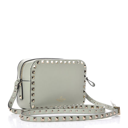 Valentino Garavani Calfskin Rockstud Camera Crossbody Bag Green Tea Sorbet 3 of 7