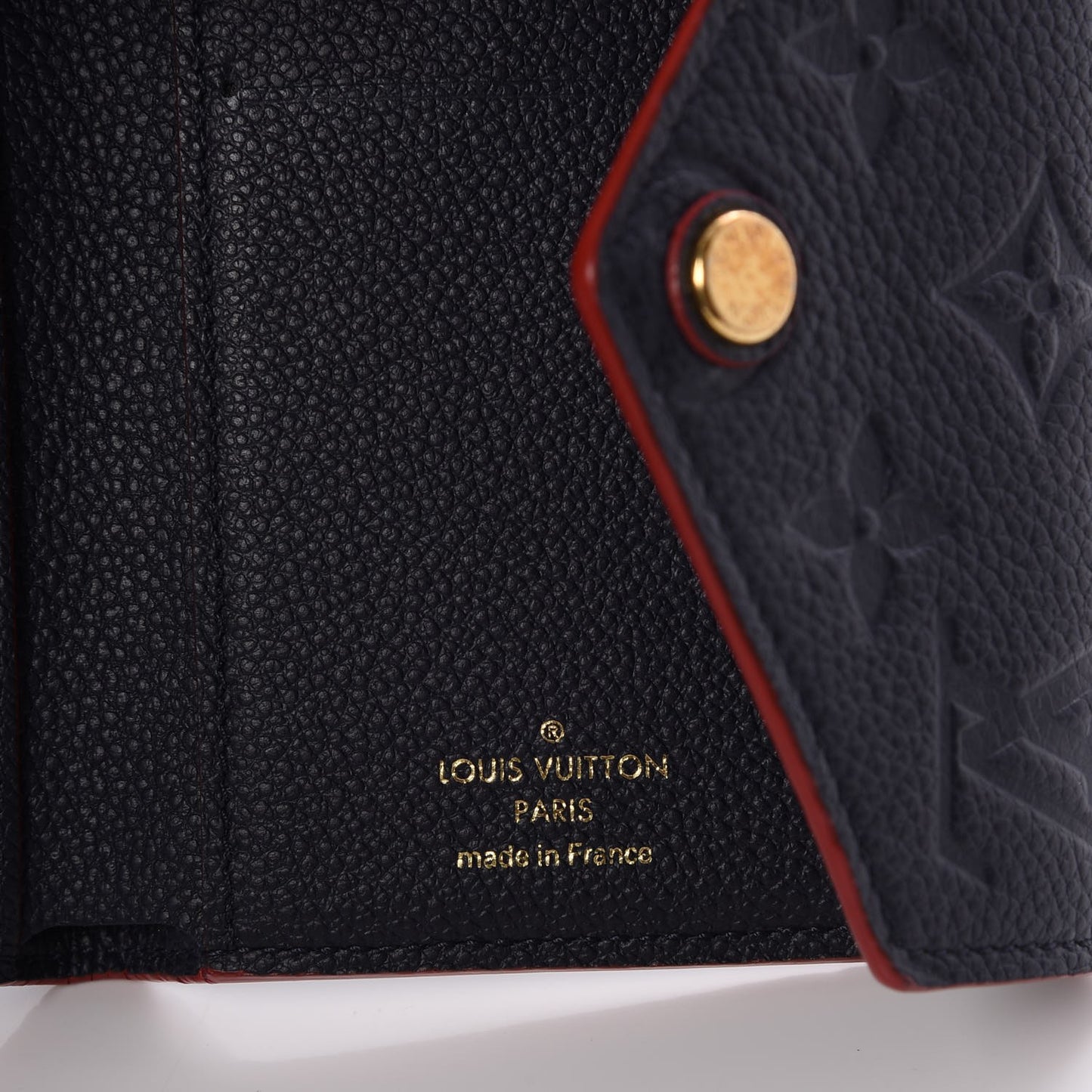 Empreinte Victorine Wallet Marine Rouge