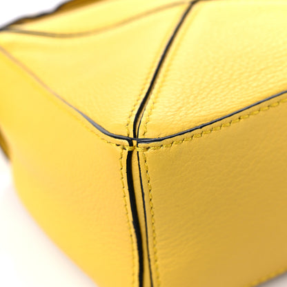 Loewe Calfskin Mini Puzzle Bag Yellow 10 of 13