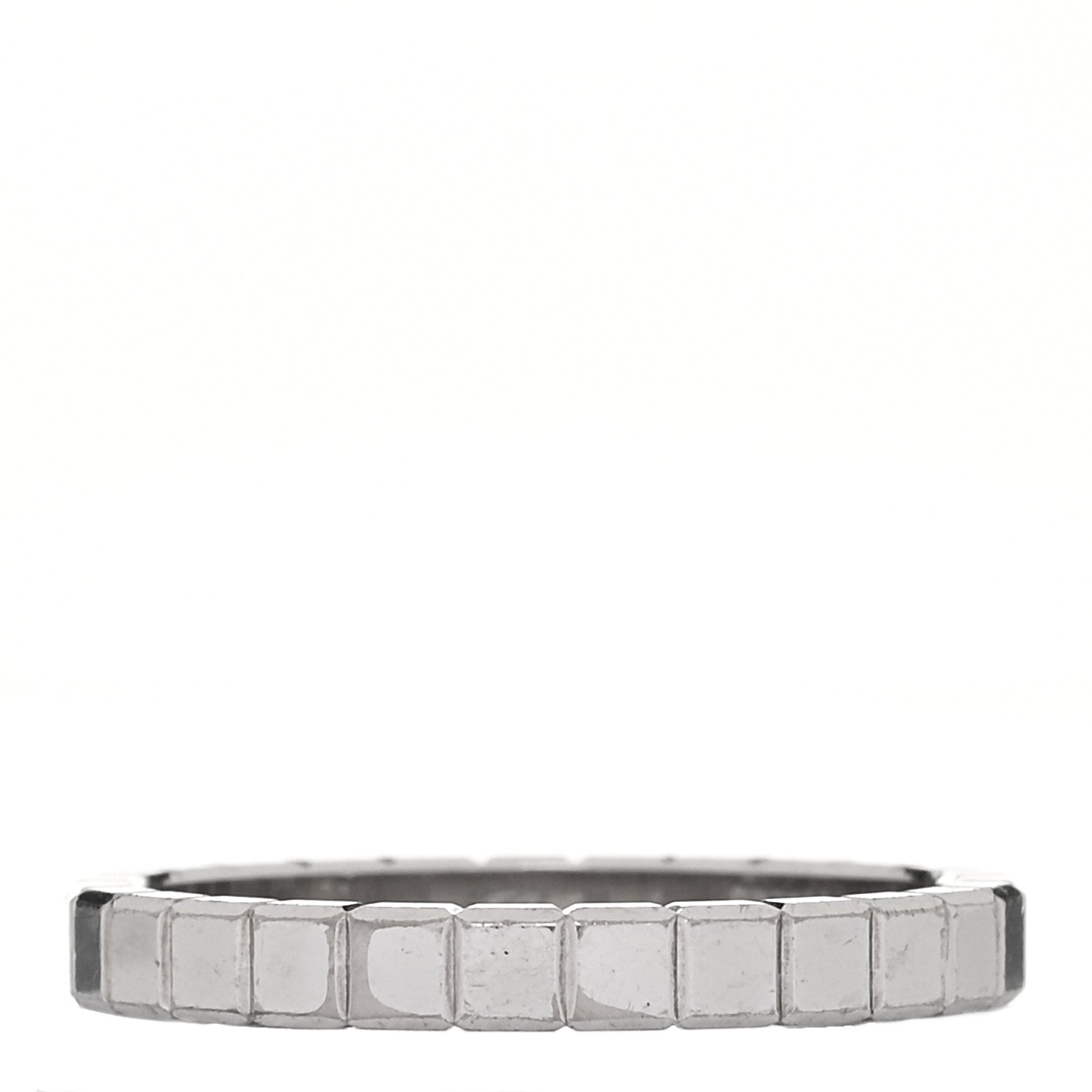 Chopard 18K White Gold Ice Cube Band Ring 53 6.25 1 of 5