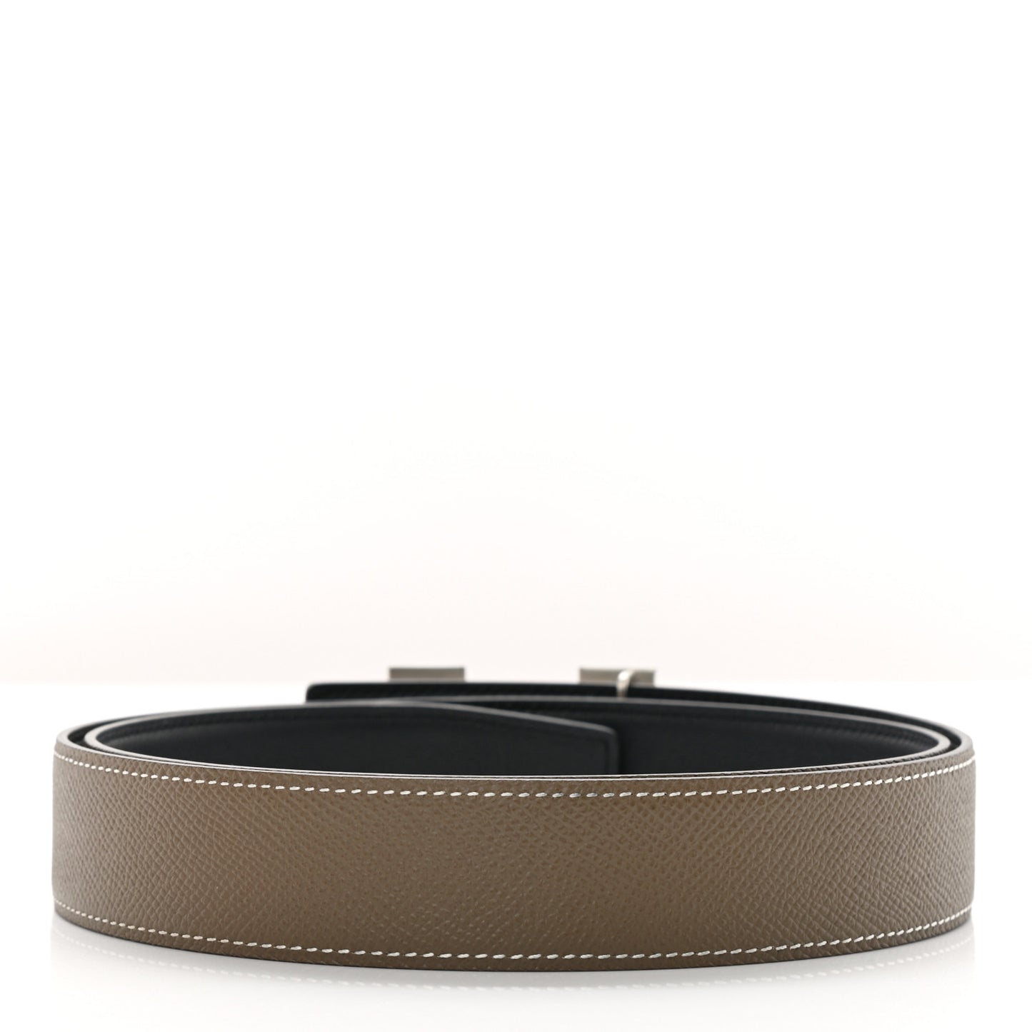 Epsom Swift 32mm H Belt 95 Etoupe Black