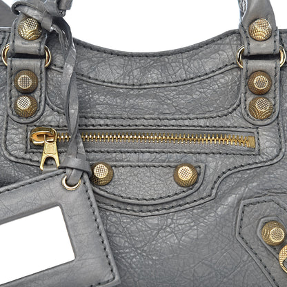 Balenciaga Agneau Giant 12 Gold Hardware Mini City Gris Pyrite 11 of 11