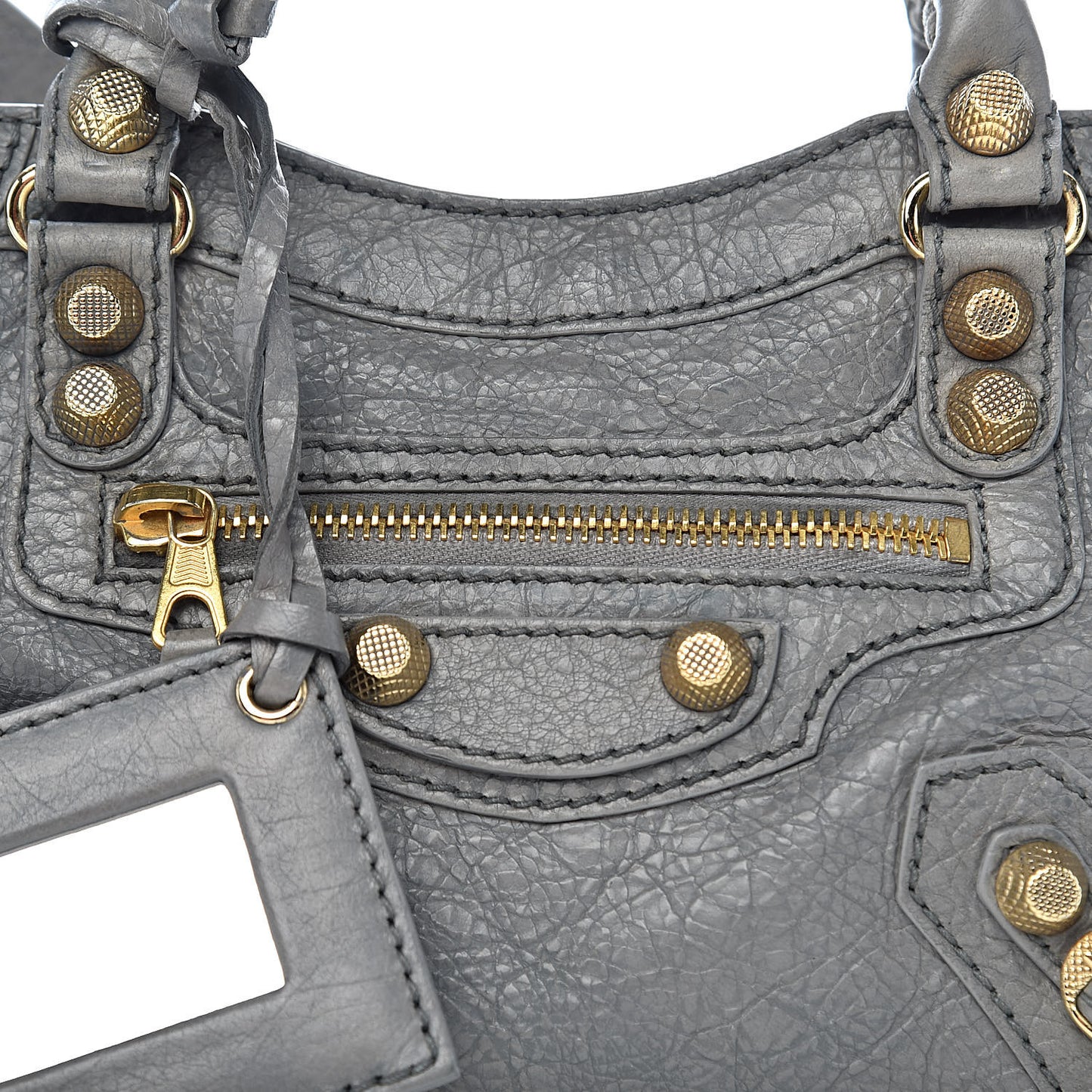 Agneau Giant 12 Gold Hardware Mini City Gris Pyrite