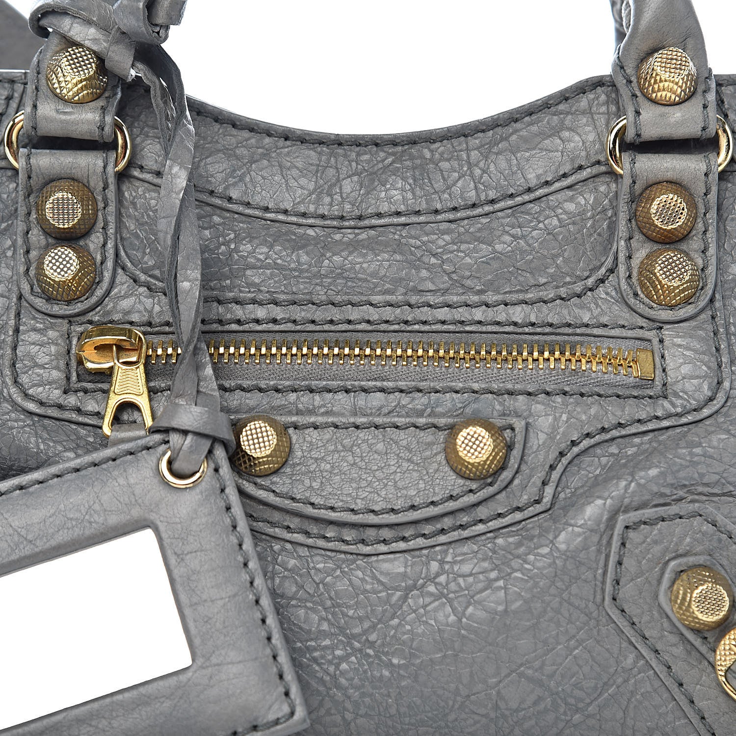 Balenciaga Agneau Giant 12 Gold Hardware Mini City Gris Pyrite 11 of 11