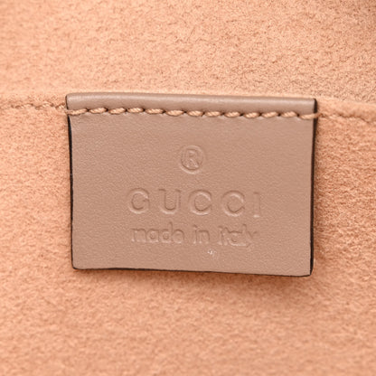 Gucci Calfskin Matelasse Small GG Marmont Chain Shoulder Bag Porcelain Rose 6 of 11