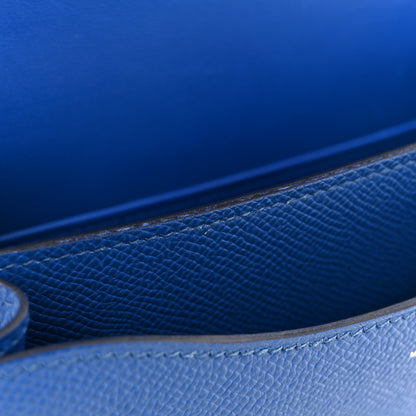 Hermes Epsom Enamel Constance 18 Bleu France 11 of 15