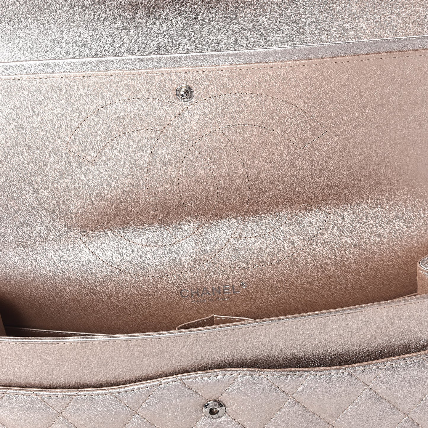 Metallic Calfskin Quilted 2.55 Reissue 227 Flap Gold