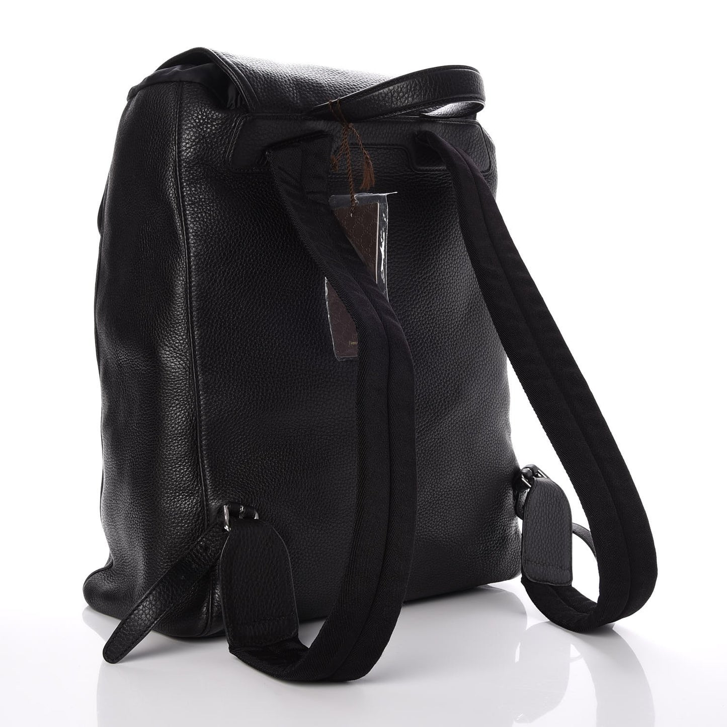 Pebbled Calfskin Soho Backpack Black