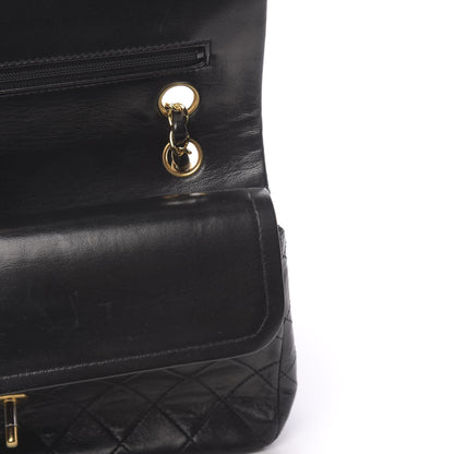 Chanel Lambskin Quilted Medium Double Flap Black 13 of 19