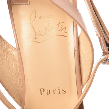 Christian Louboutin Kid Cork Super Dombasle 160 Platform Sandals 40.5 Nude 6 of 9