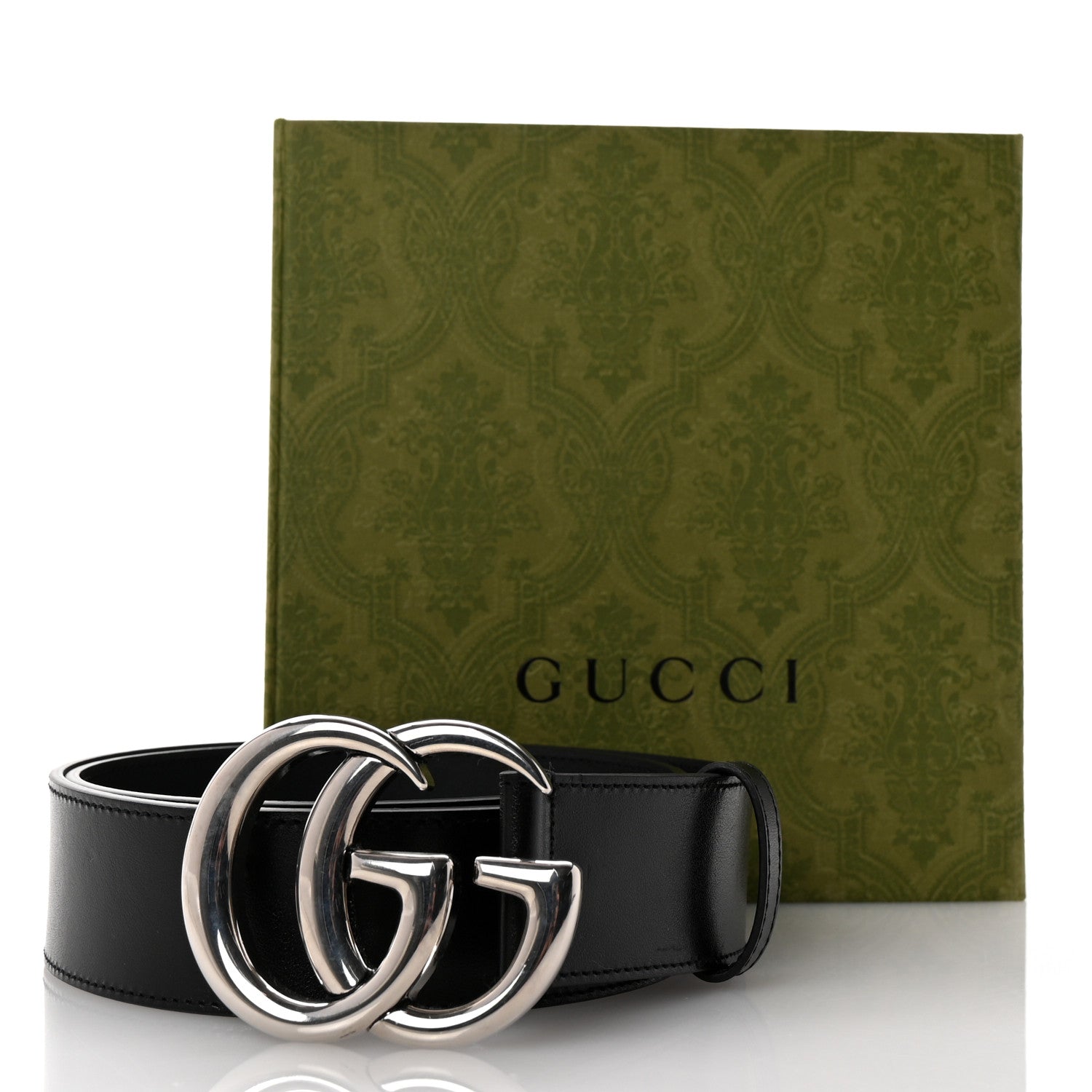 Gucci Calfskin Double G 40mm Belt 80 32 Black 6 of 6