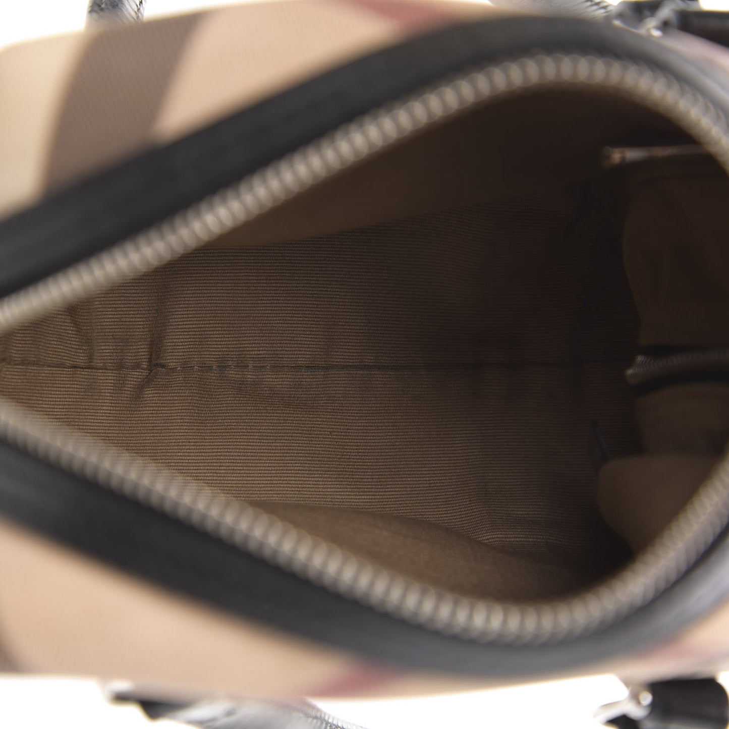 Patent Trim Nova Check Tote Black