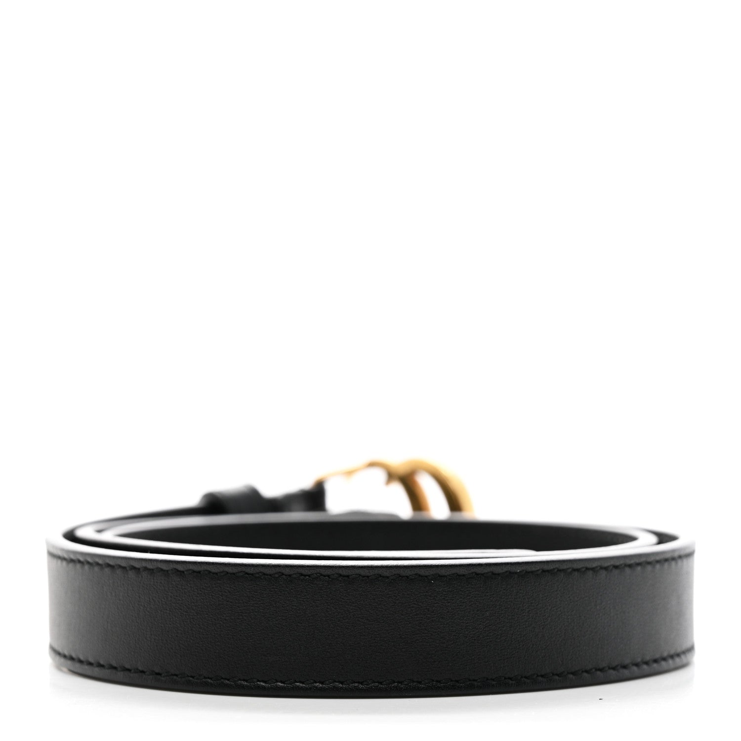 Gucci Calfskin Double G 20mm Belt 70 28 Black 2 of 7
