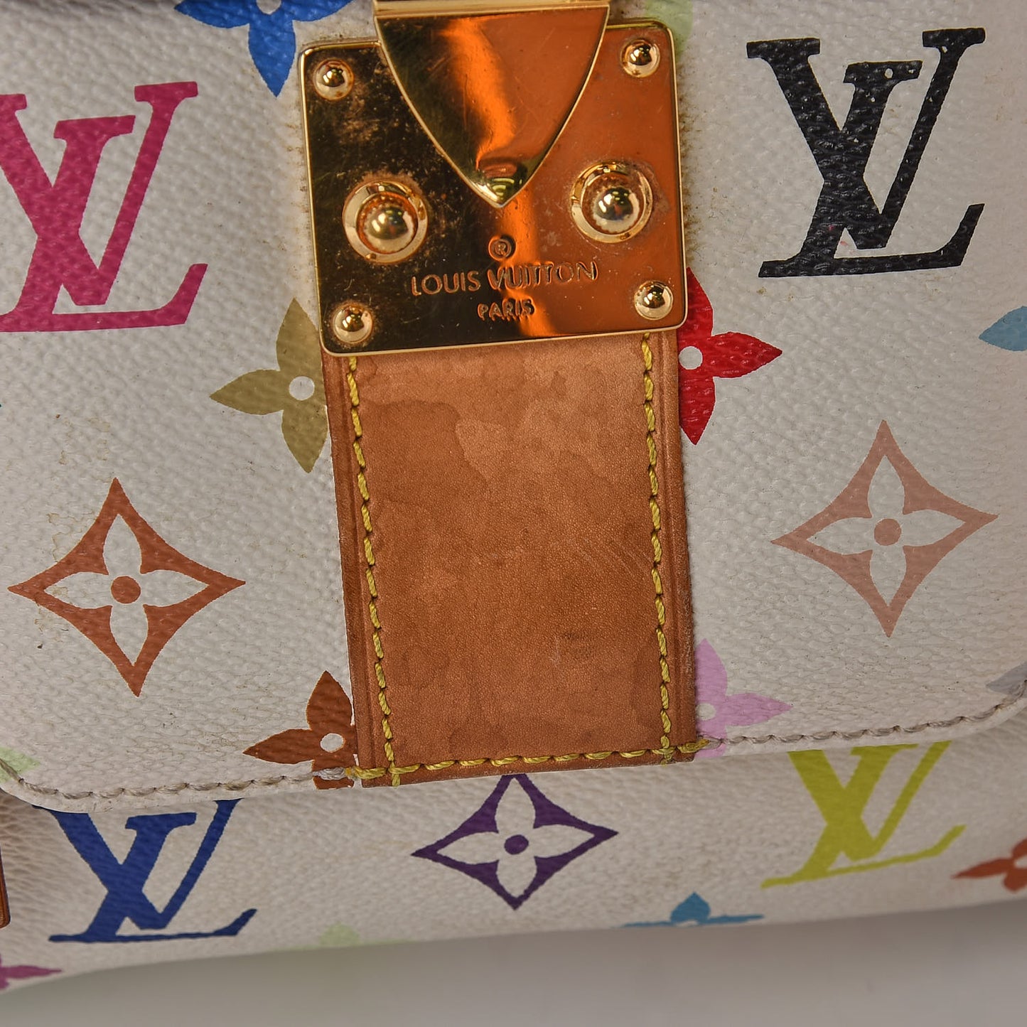 Monogram Multicolor Speedy 30 White