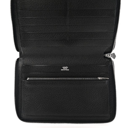 Hermes Chevre Mysore Azap GM Wallet Black 5 of 6