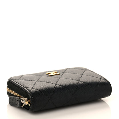 Chanel Caviar Quilted Classic Zipped Coin Purse Black 4 of 9