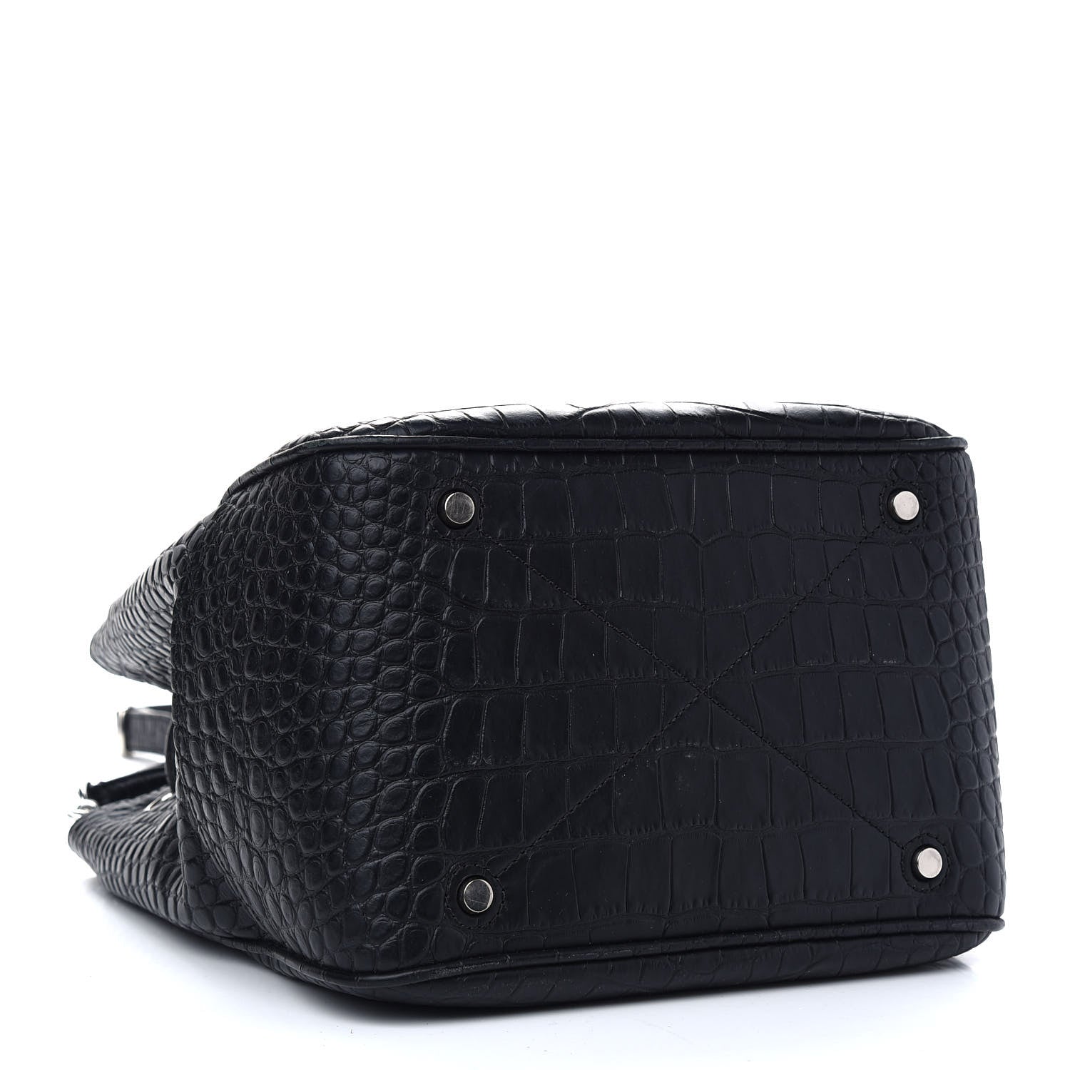 Mulberry Crocodile Embossed Hampstead Black 4 of 8