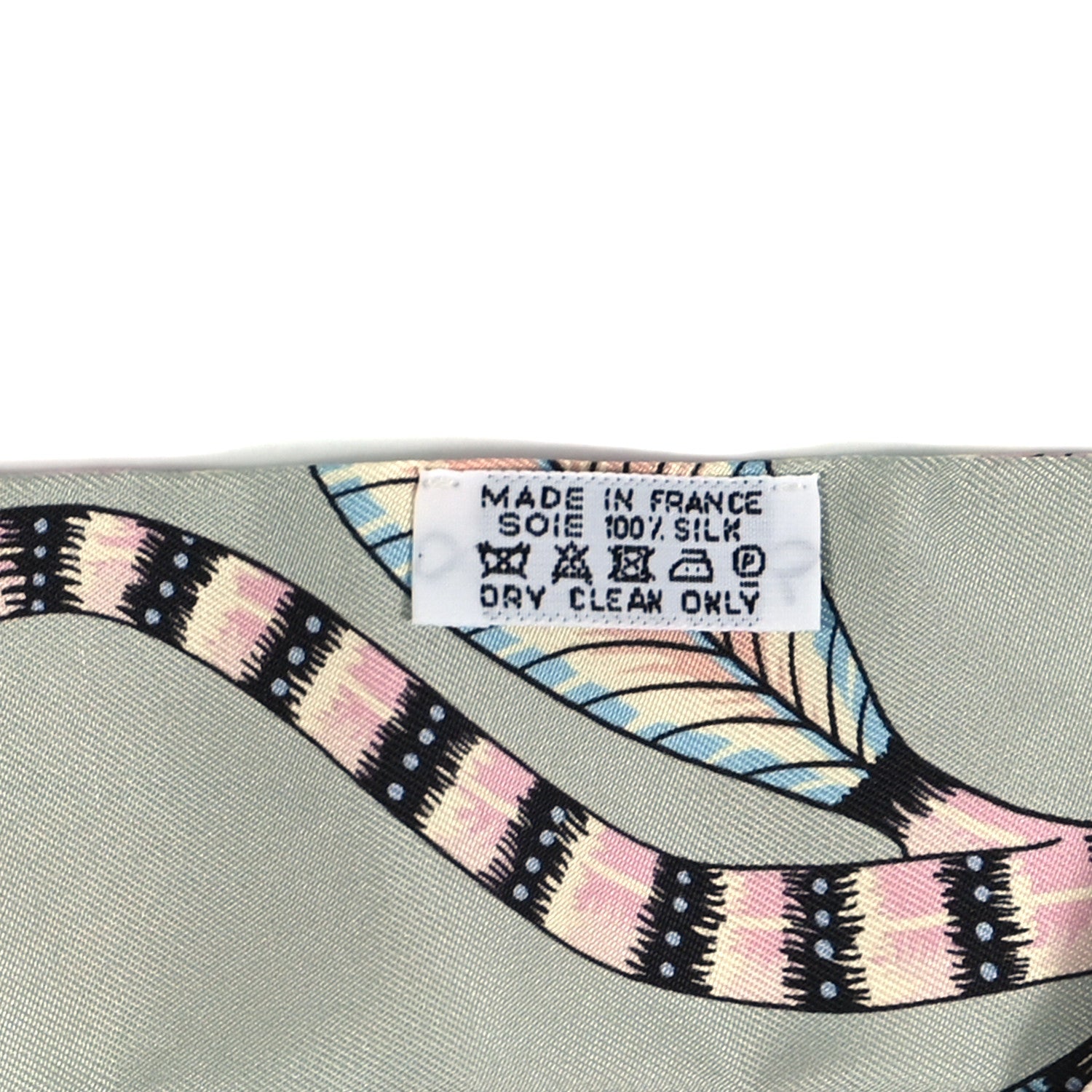 Hermes Silk The Savana Dance Twilly Vert Amande Rose 3 of 4