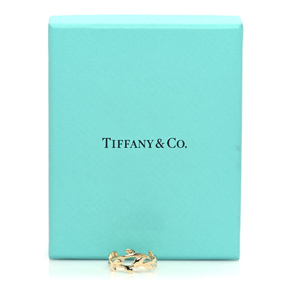 Tiffany 18K Yellow Gold Narrow Paloma Picasso Olive Leaf Band Ring 52 6 5 of 5