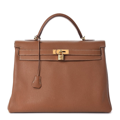 Hermes Togo Kelly Retourne 40 Gold 1 of 39