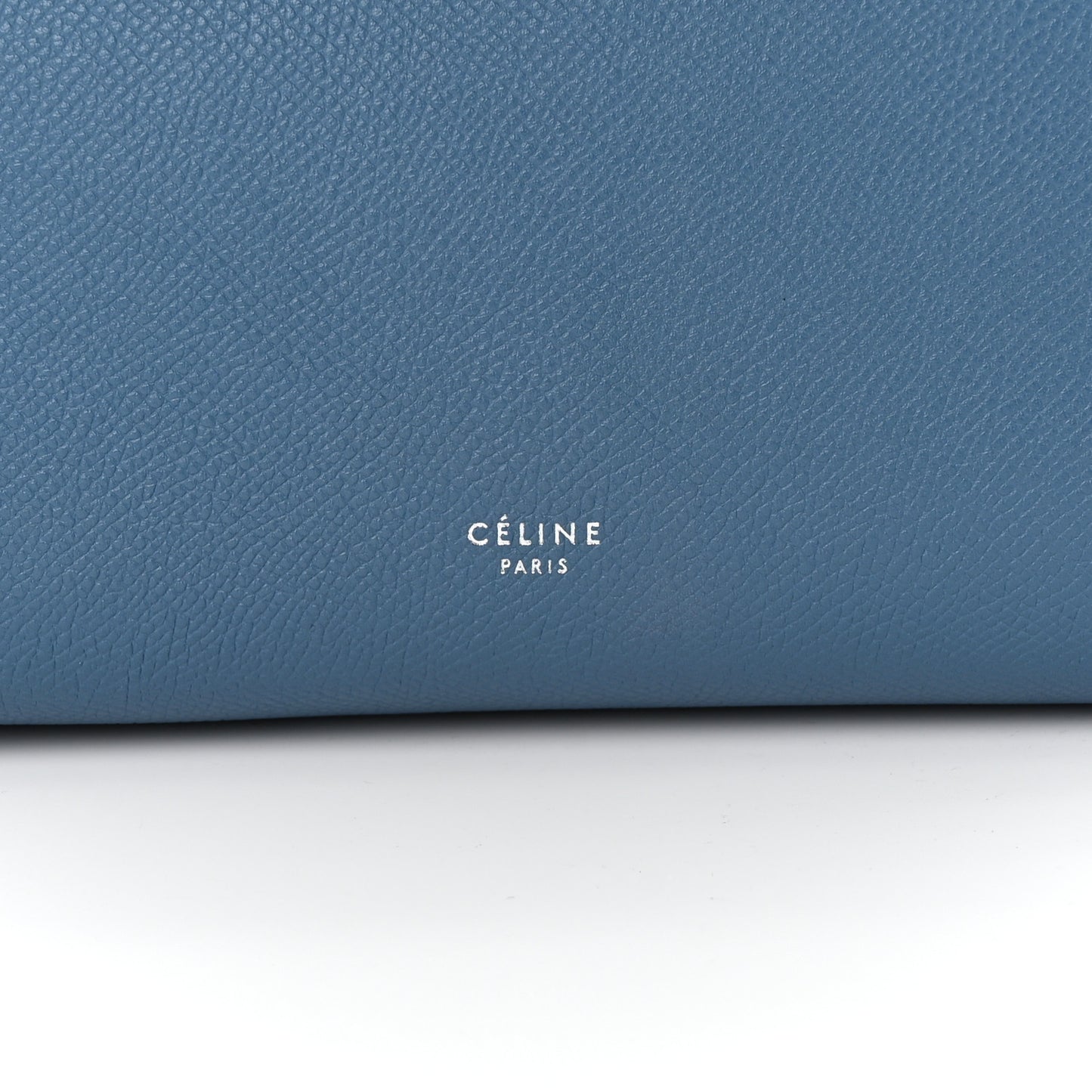 Grained Calfskin Micro Belt Bag Washed Blue