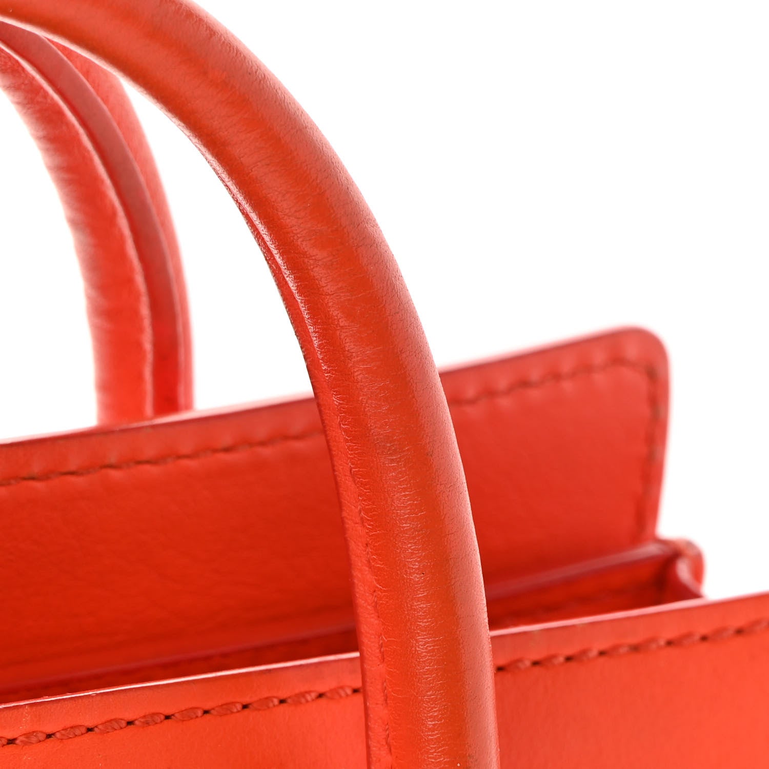 Celine Smooth Calfskin Nano Luggage Fluo Orange 15 of 15