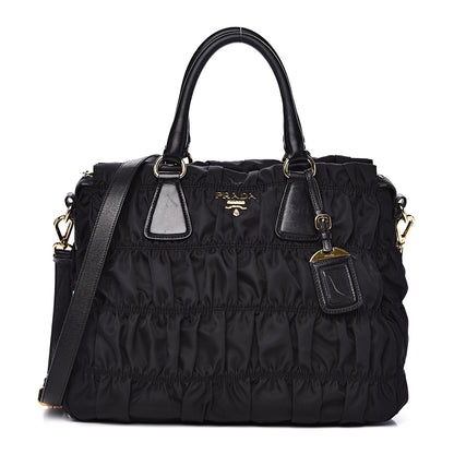 Prada Tessuto Nylon Gaufre Tote Black 1 of 13