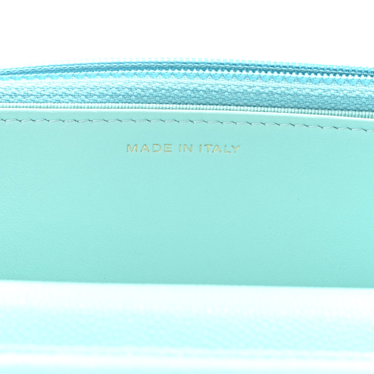 Chanel Caviar Quilted Wallet On Chain WOC Light Blue 7 of 11