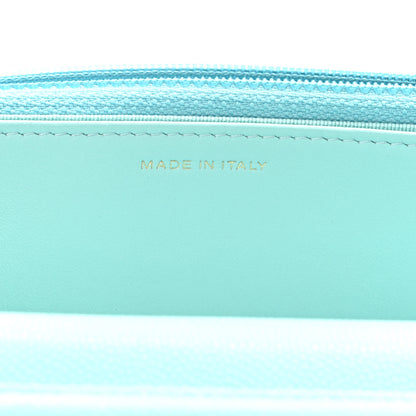 Chanel Caviar Quilted Wallet On Chain WOC Light Blue 7 of 11