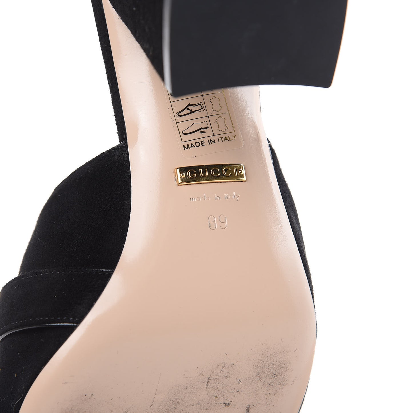 Kid Scamosciato GG Marmont Fringe 75mm Slide Sandals 39 Black