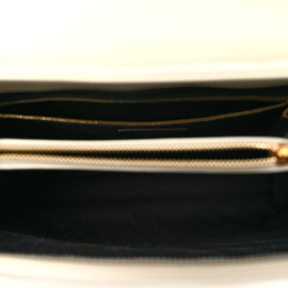 Saint Laurent Calfskin Y Quilted Monogram Medium Loulou Chain Satchel Crema Soft 5 of 10