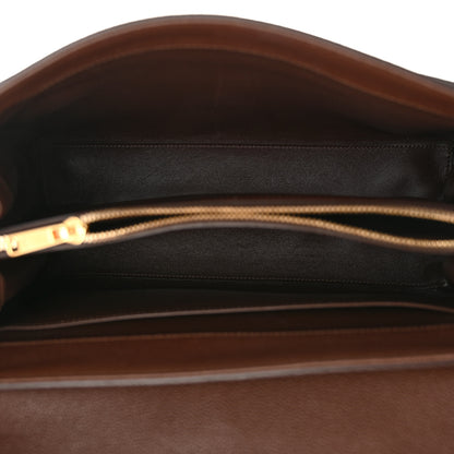 Celine Grained Calfskin Medium 16 Top Handle Bag Brown 6 of 14