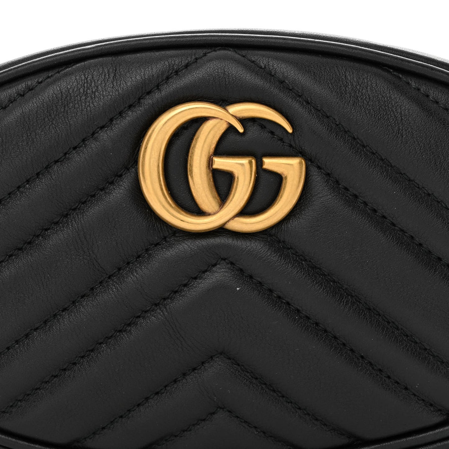 Calfskin Matelasse GG Marmont Belt Bag 75 30 75/30 Black