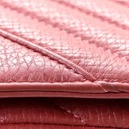 Chanel Calfskin Chevron Quilted Mini Statement Flap Pink 12 of 12