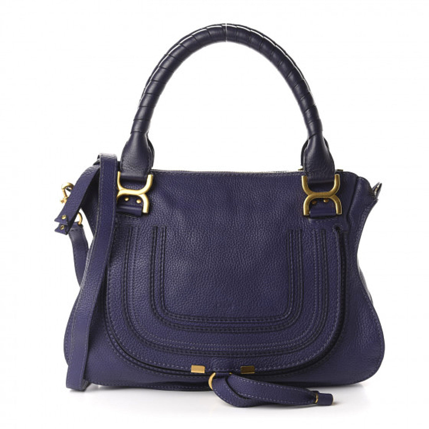 Chloe Calfskin Medium Marcie Satchel Storm Blue 1 of 10