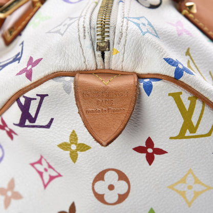 Louis Vuitton Monogram Multicolor Speedy 30 White 6 of 9